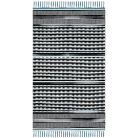 Safavieh 3 x 5 ft. Accent Montauk Hand Woven Rug, Turquoise and Multi Color MTK607E-3